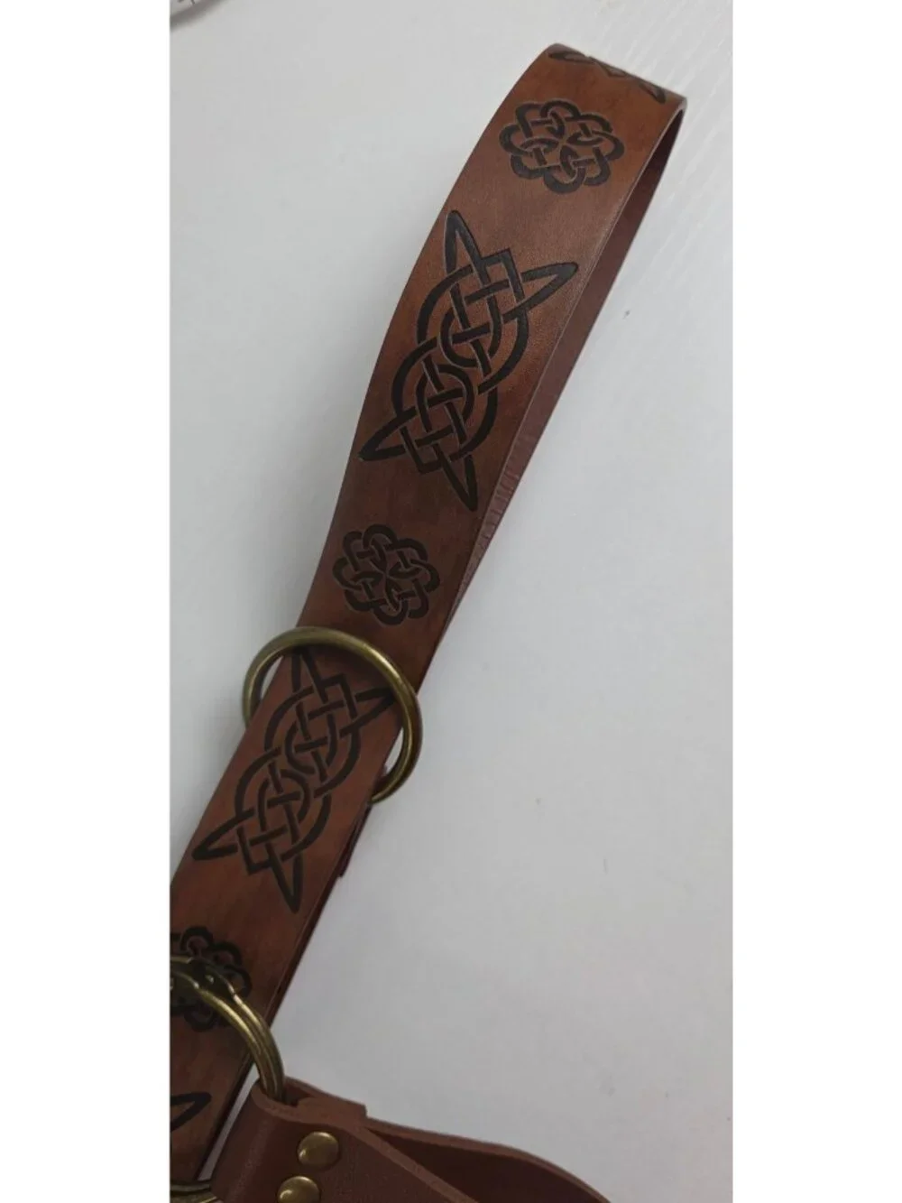 Medieval Renaissance Celtic O-Ring Belt & Matching Skirt Hike - XTRA LONG - LARP